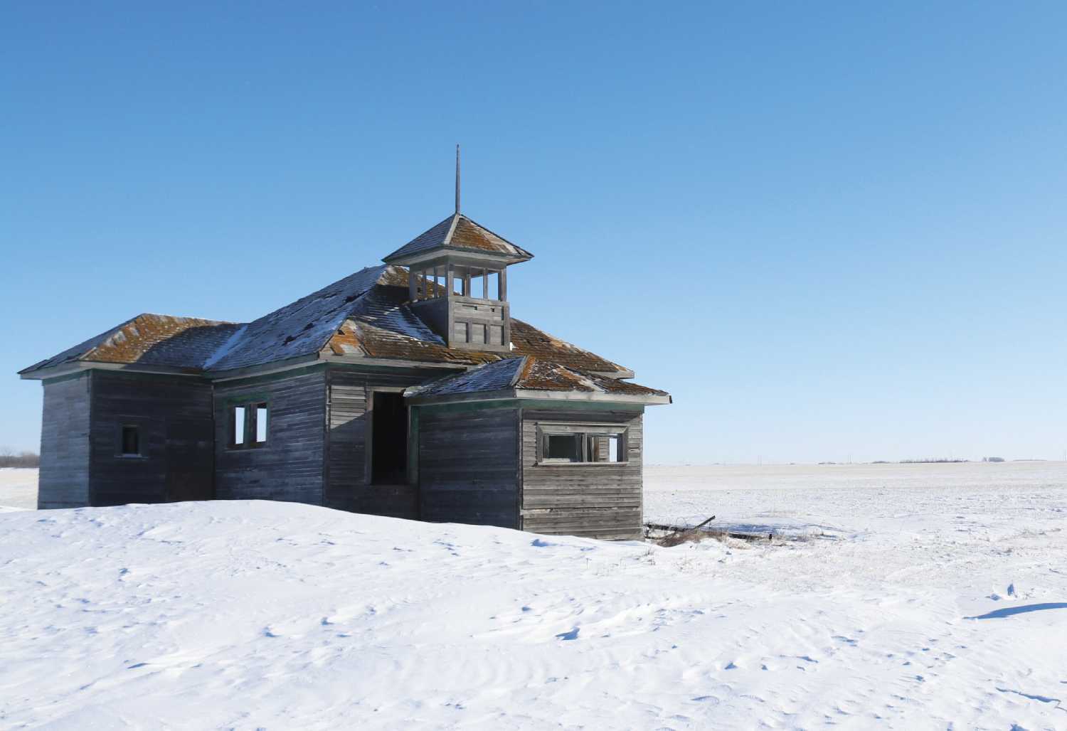 Cottonwood School near Pense has been empty since 1949, but a much-loved subject for photographers. It was lost to an intentional fire on Jan. 18, 2023.